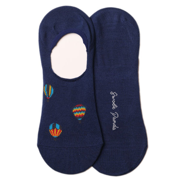 swole panda Hot Air Balloon "No-Show" Bamboo Socks