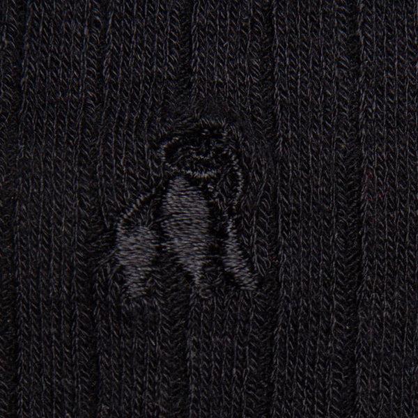 Swole Panda Jet Black Bamboo Socks (Comfort Cuff)