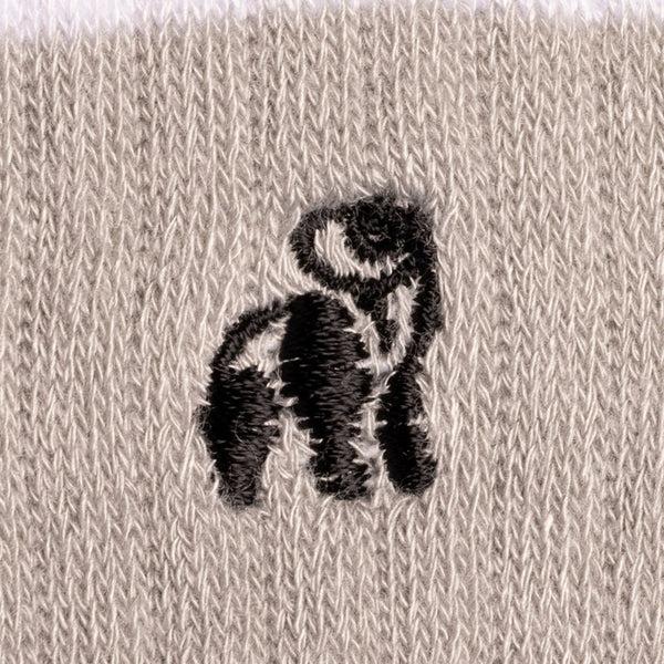 Swole Panda Light Grey Athletic Bamboo Socks