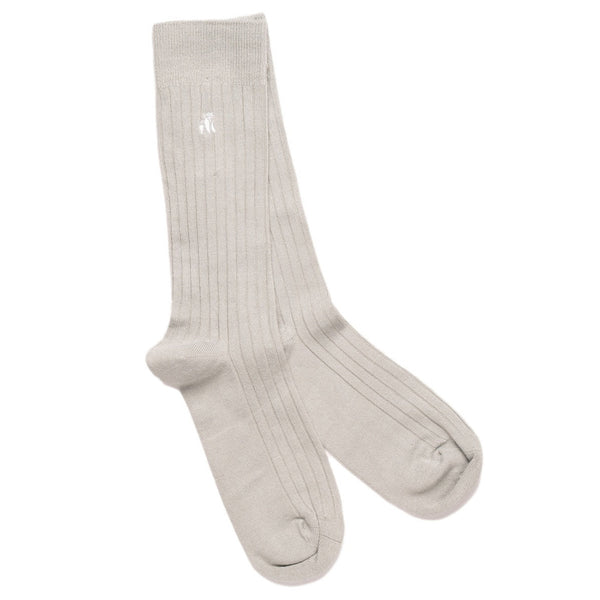 swole panda Light Grey Bamboo Socks