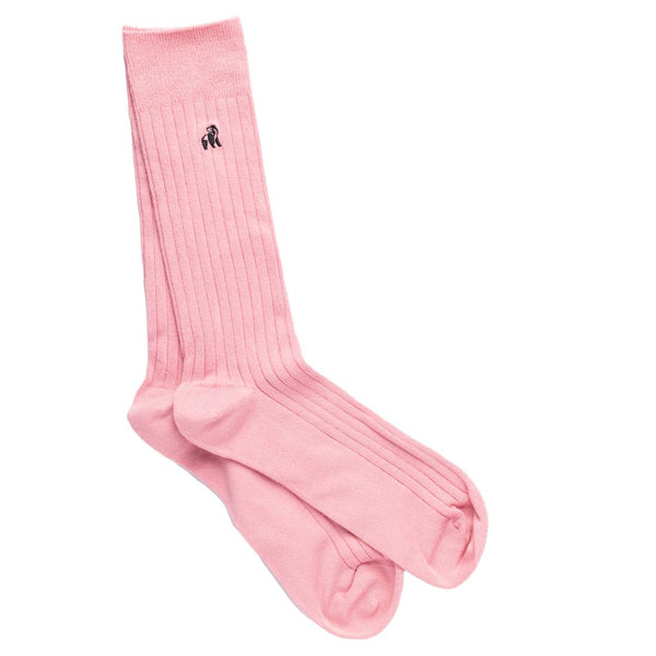 swole panda Light Pink Bamboo Socks