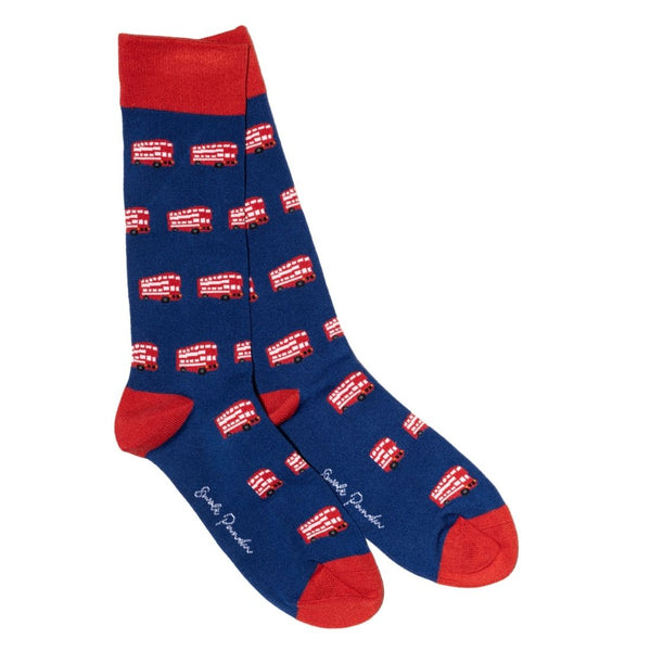 swole panda London Bus Bamboo Socks