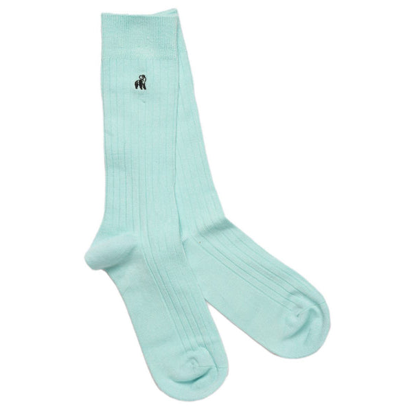 swole panda Mint Bamboo Socks
