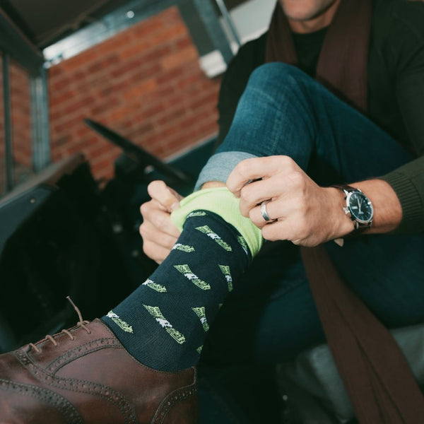 Swole Panda Money Bamboo Socks