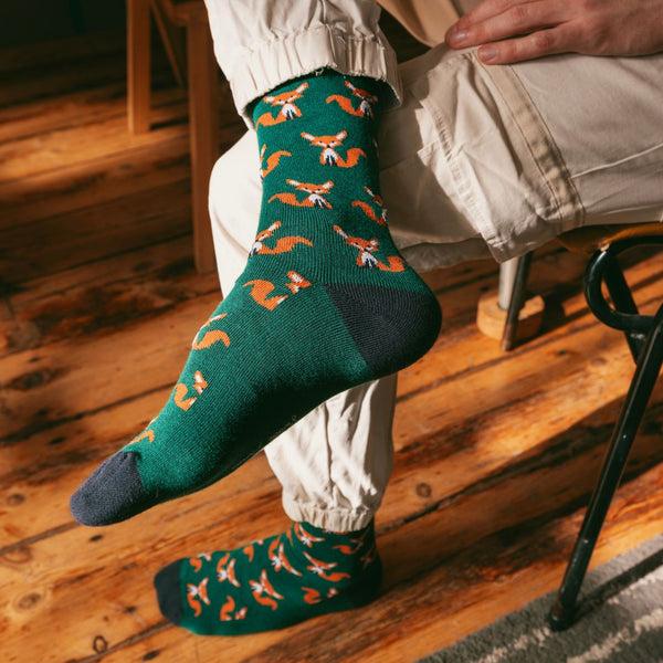 Swole Panda Mr Fox Bamboo Socks