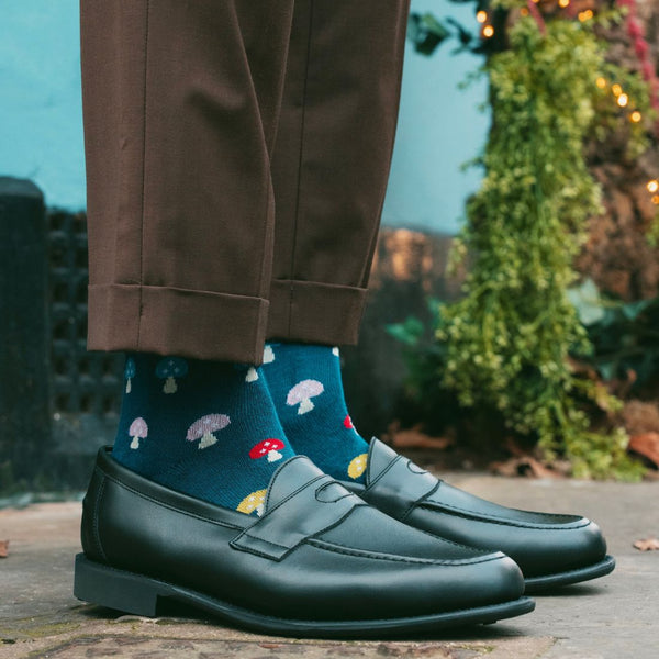 Swole Panda Mushroom Bamboo Socks