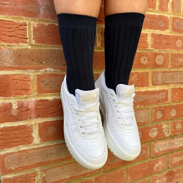 Swole Panda Navy Bamboo Socks
