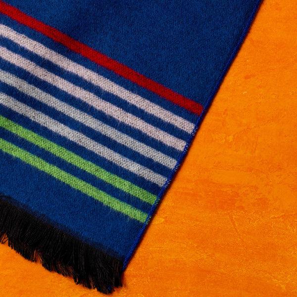 Swole Panda Navy Fine Stripe Bamboo Scarf