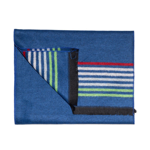swole panda Navy Fine Stripe Bamboo Scarf
