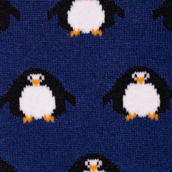 Swole Panda Navy Penguin Bamboo Socks