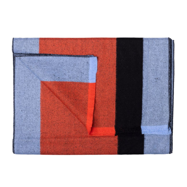 swole panda Orange & Blue Stripe Bamboo Scarf