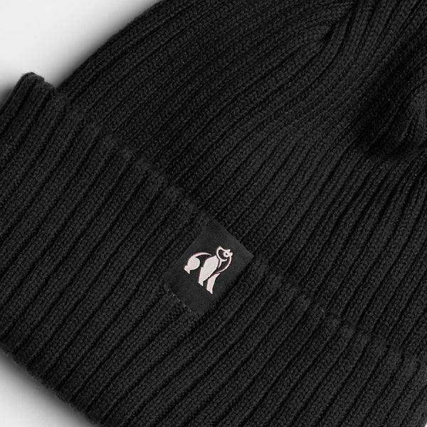 Swole Panda Organic Cotton Beanie - Black