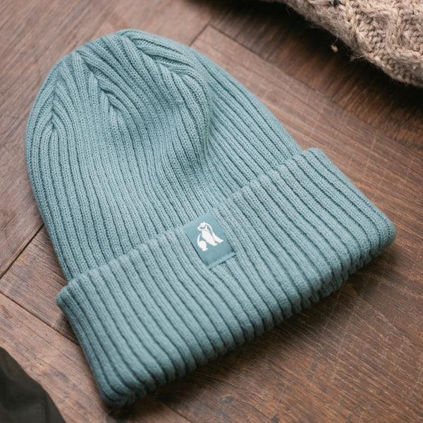 Swole Panda Organic Cotton Beanie - Turquoise
