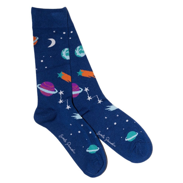 swole panda Outer Space Bamboo Socks