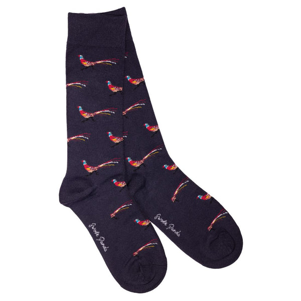 swole panda Pheasant Bamboo Socks (Comfort Cuff)