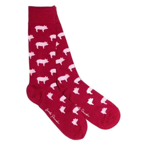 swole panda Pig Bamboo Socks