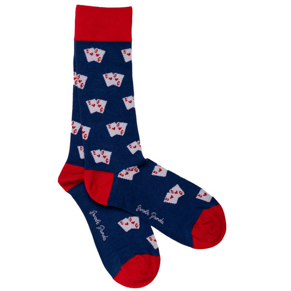 swole panda Playing Card Bamboo Socks