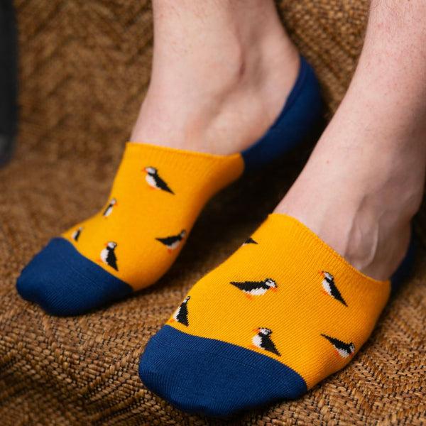 Swole Panda Puffin "No-Show" Bamboo Socks