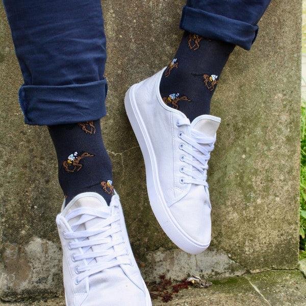 Swole Panda Racehorse Bamboo Socks