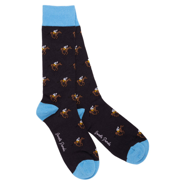 swole panda Racehorse Bamboo Socks