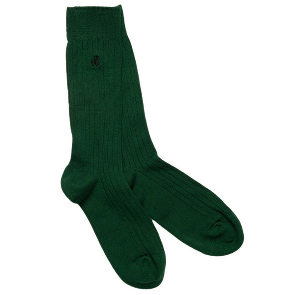 swole panda Racing Green Bamboo Socks