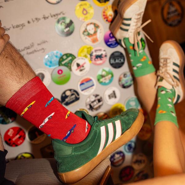 Swole Panda Red Classic Car Bamboo Socks