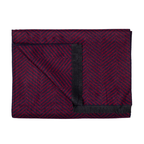 swole panda Red Herringbone Bamboo Scarf