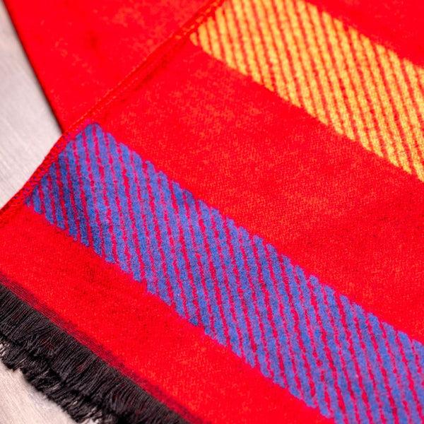 Swole Panda Red Stripe Bamboo Scarf