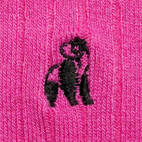 Swole Panda Rich Pink Bamboo Socks