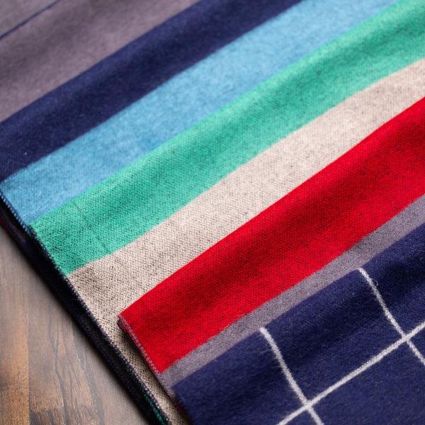 Swole Panda Rich Pink Stripe Bamboo Scarf