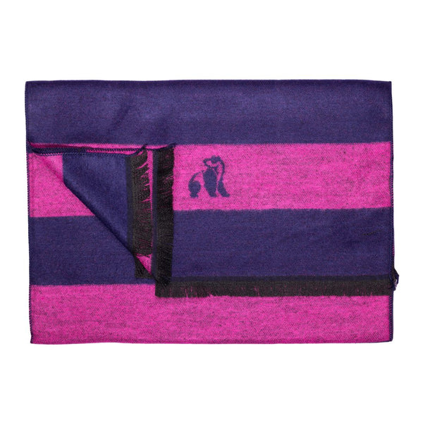 swole panda Rich Pink Stripe Bamboo Scarf