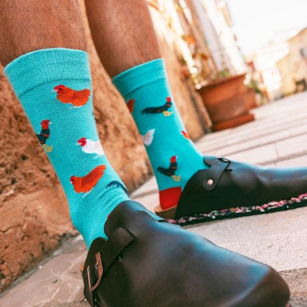 Swole Panda Rooster Bamboo Socks