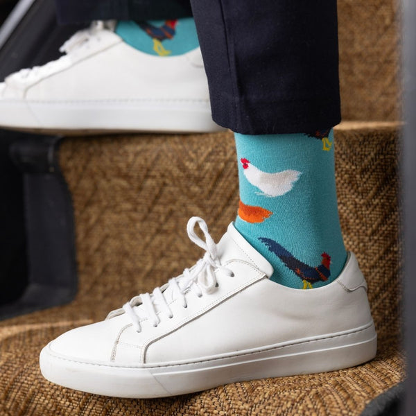 Swole Panda Rooster Bamboo Socks