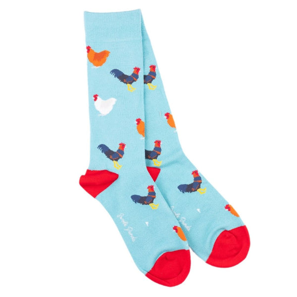 swole panda Rooster Bamboo Socks