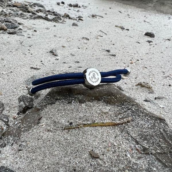 Swole Panda Rope Bracelet - Dark Blue