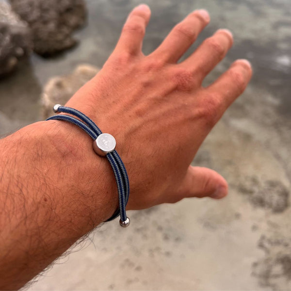 Swole Panda Rope Bracelet - Grey Stripe
