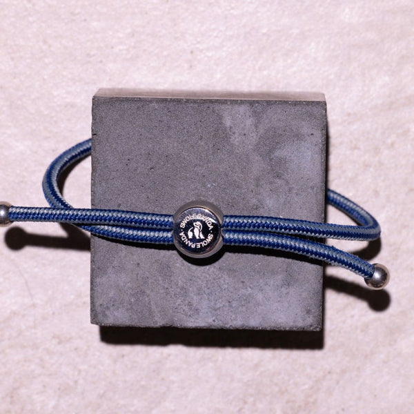 Swole Panda Rope Bracelet - Grey Stripe