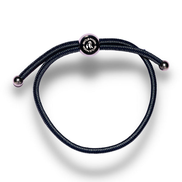 swole panda Rope Bracelet - Grey Stripe