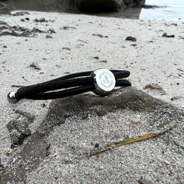 Swole Panda Rope Bracelet - Jet Black