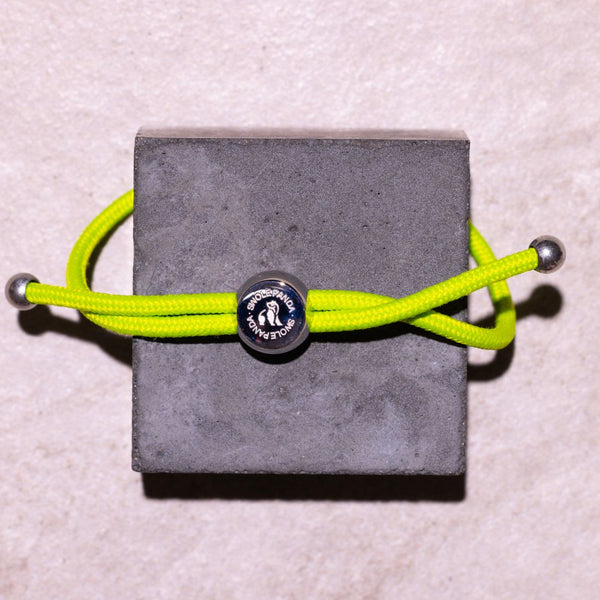 Swole Panda Rope Bracelet - Lime Green