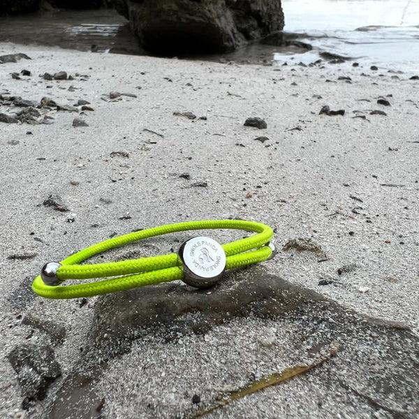 Swole Panda Rope Bracelet - Lime Green