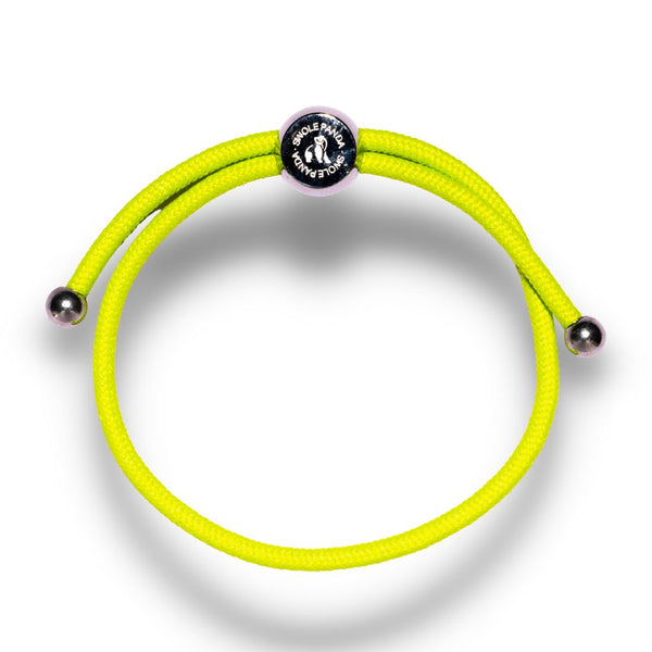 swole panda Rope Bracelet - Lime Green