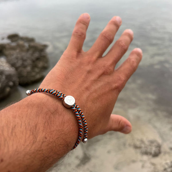 Swole Panda Rope Bracelet - Multi Colour Zigzag