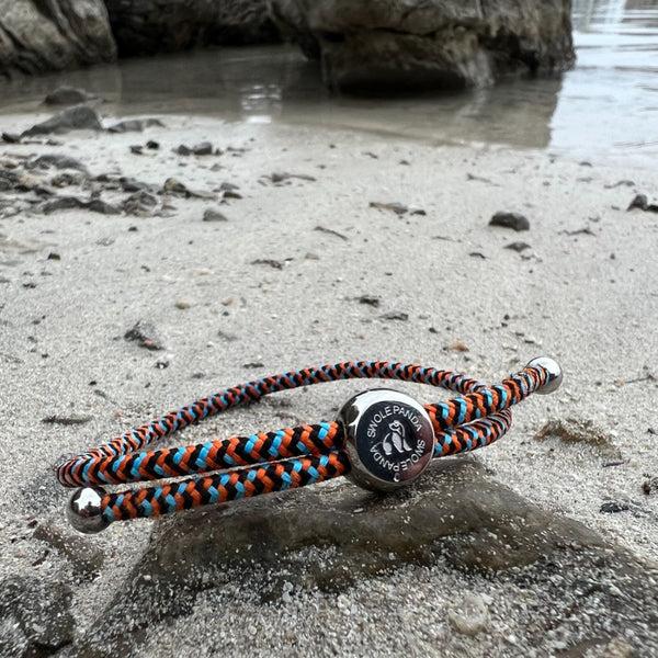 Swole Panda Rope Bracelet - Multi Colour Zigzag