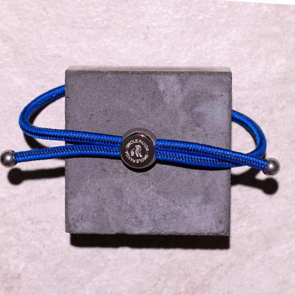 Swole Panda Rope Bracelet - Navy Stripe