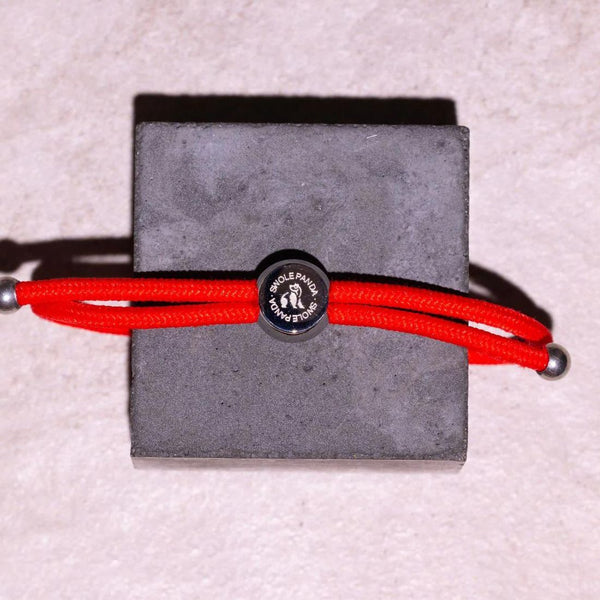 Swole Panda Rope Bracelet - Red