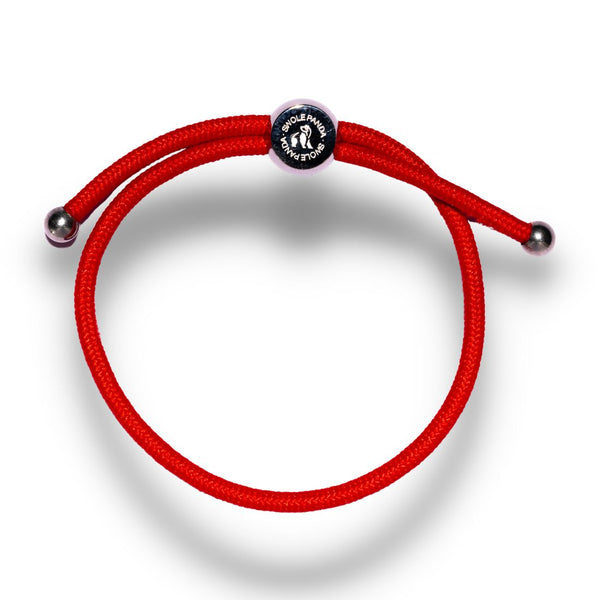 swole panda Rope Bracelet - Red