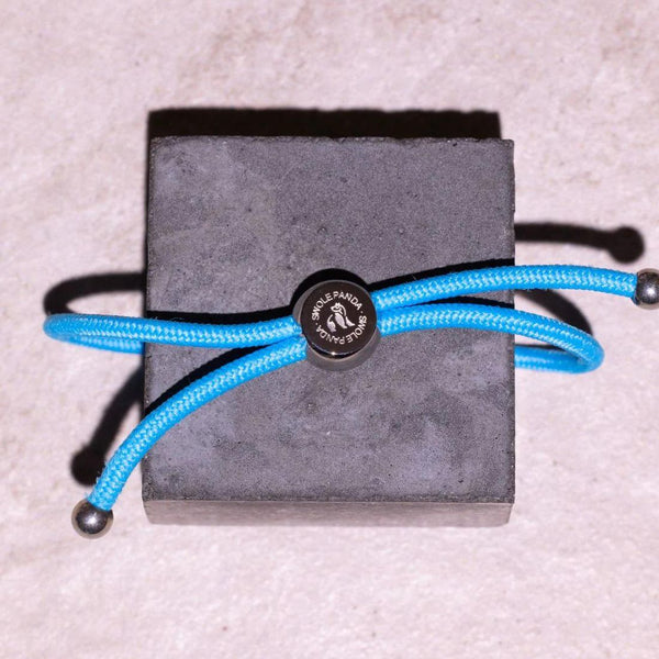 Swole Panda Rope Bracelet - Sky Blue