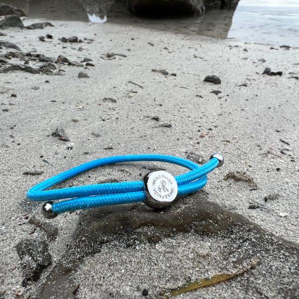 Swole Panda Rope Bracelet - Sky Blue