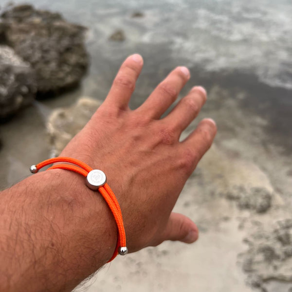 Swole Panda Rope Bracelet - Tangerine Orange
